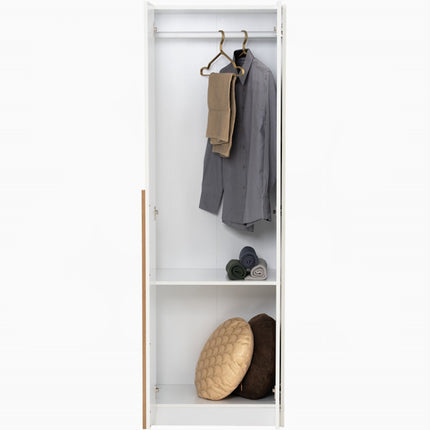 Rich Open Door Wardrobe - White