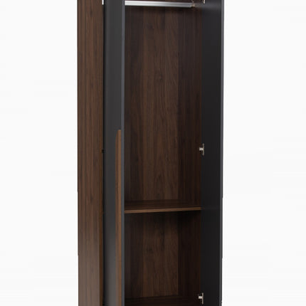 Rich Open Door Wardrobe - Walnut