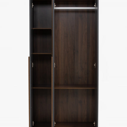 Enrich Open Door Wardrobe-Walnut