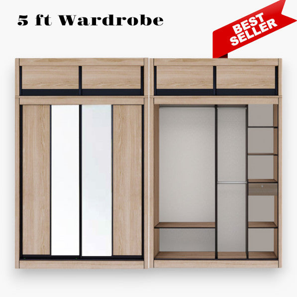 Lipa Sliding Wardrobe - 5FT
