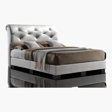 Leonid Faux Leather Bedframe - 1