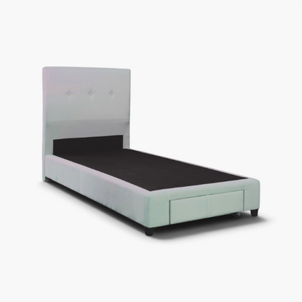 Benna Fabric Bedframe with Drawer