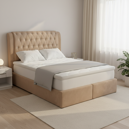Ishan Fabric Bedframe with Drawer