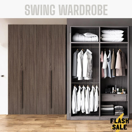 Margot Open Door Wardrobe 5ftx8ft - Cappuccino