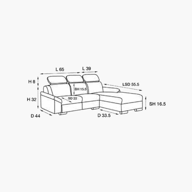 Athira L-Shape Sofa