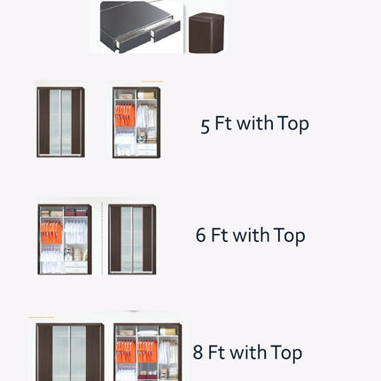Sanford 5pcs Bedroom Set – Walnut 8017