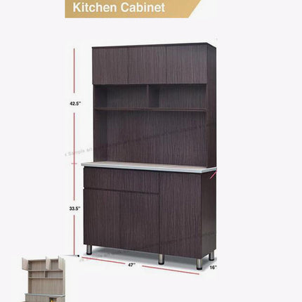 Rokane Kitchen Cabinet with Top