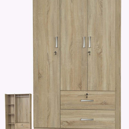 Arobin Open Door Wardrobe - 3 Door