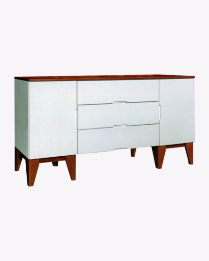wooden white cabinet tv console