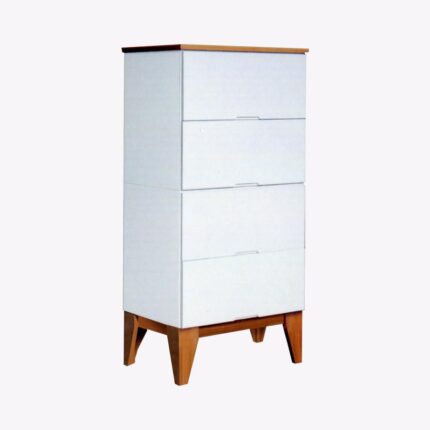 wooden stand white chest of drawer