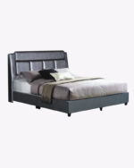 faux leather bed frame