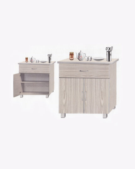 modular stand-alone wooden kitchen cabinet