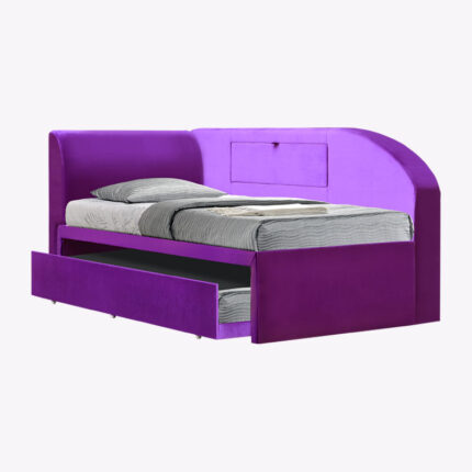 3-in-1 purple storage bed frame