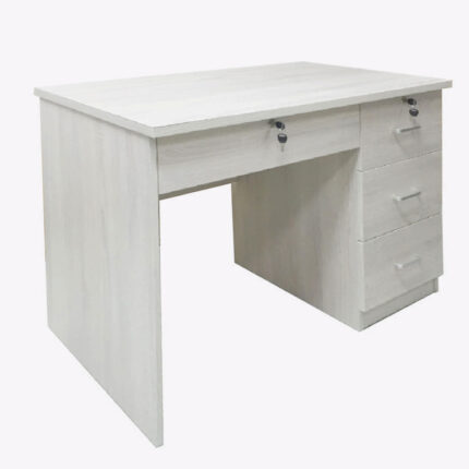 white wooden 4 drawer study table