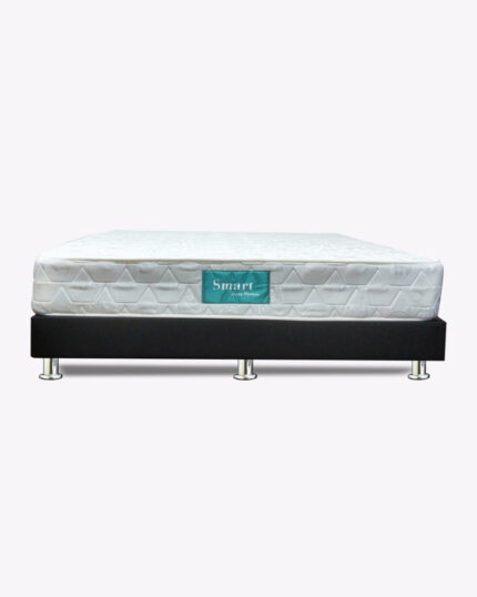 metal legs black bed frame with mattress