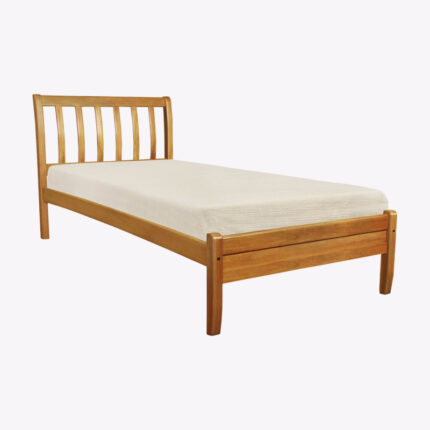 good quality wooden bed frame with mattress