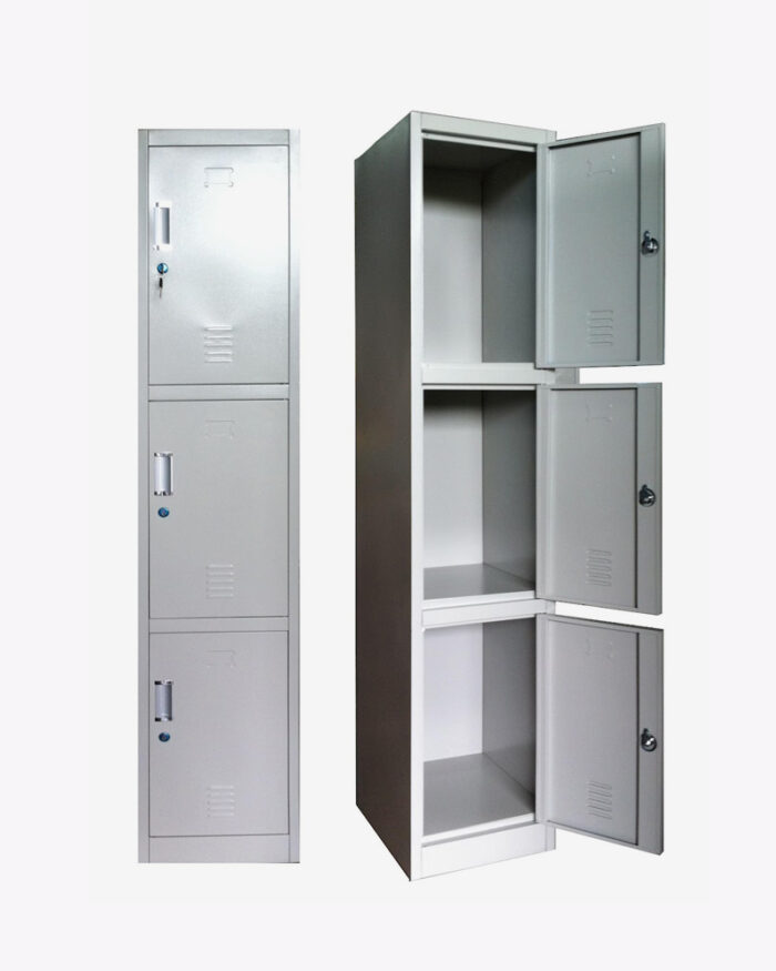 steel 3 doors locker cabinet