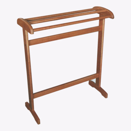 wooden stand alone towel rack