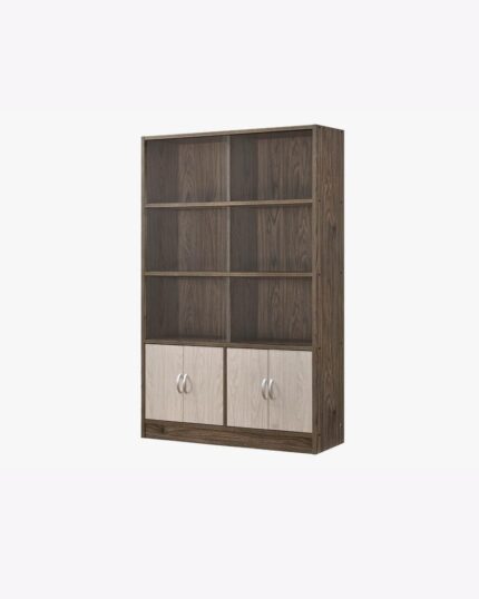 wooden 6 shelf and 4 doors storage shelf