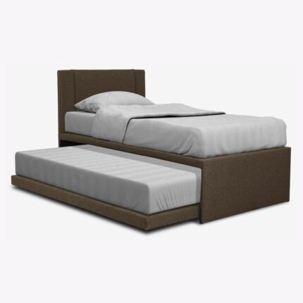 3 in 1 brown bed frame with mattress