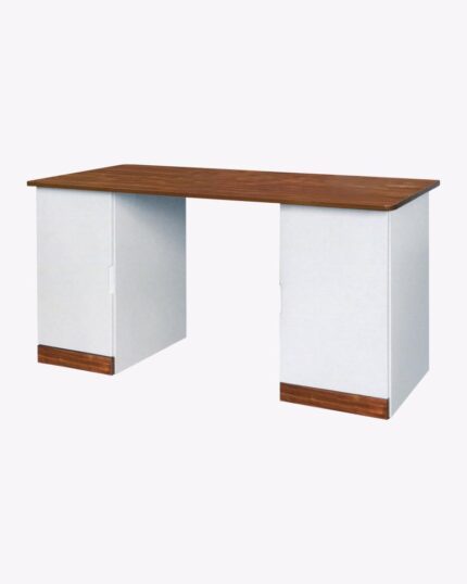 wooden study table with 2 cabinet