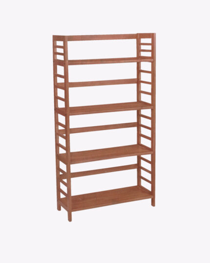 wooden 4 storage shelf bookcase