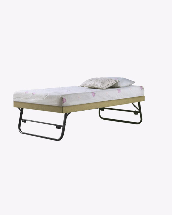 guest folding bed with mattress and beddings