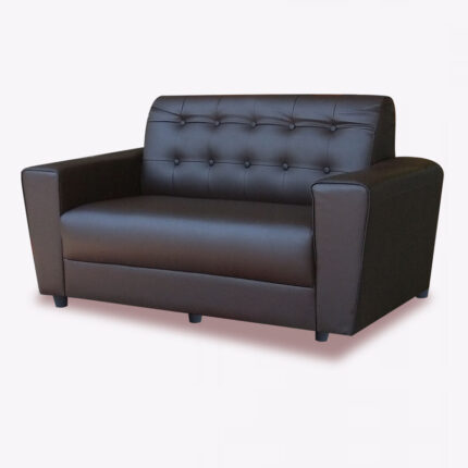 black premium leather sofa