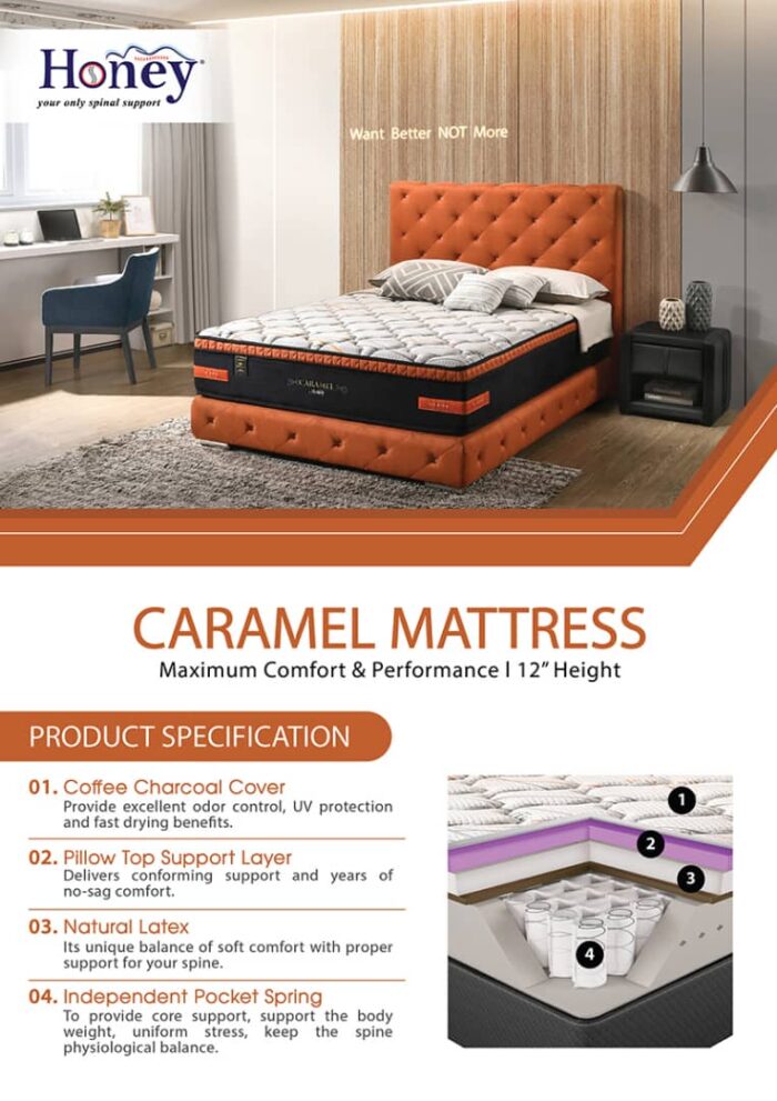 honey caramel mattress