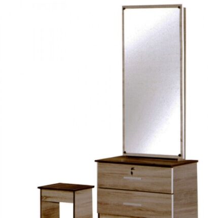 wooden 2 drawer dressing table set