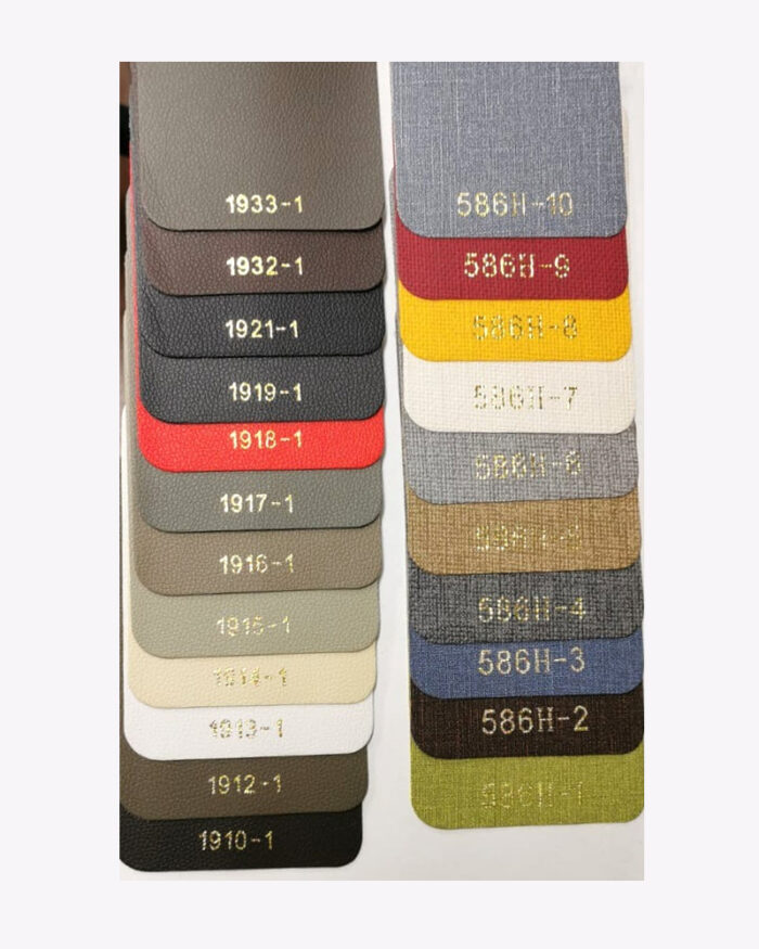 faux leather and fabric color codes