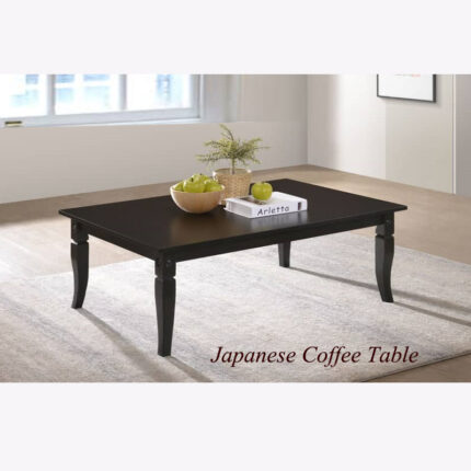 wooden black japanese coffee table