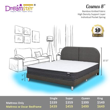 dreamster cosmos 8 bed set