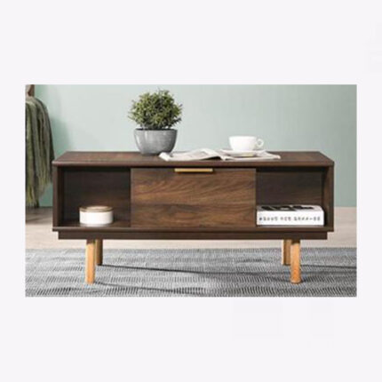 wooden coffee table with 1 drawer