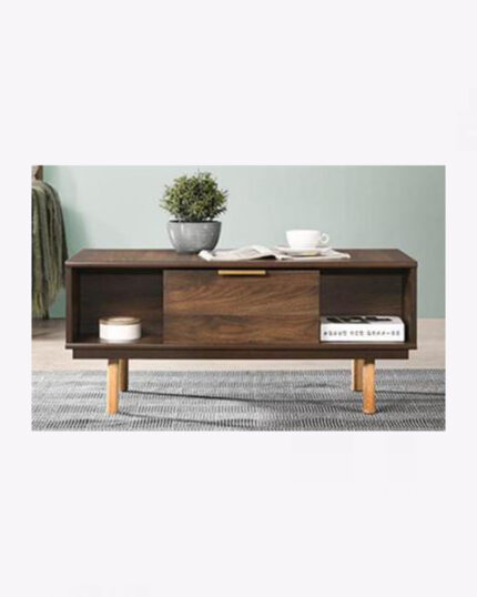 wooden coffee table with 1 drawer