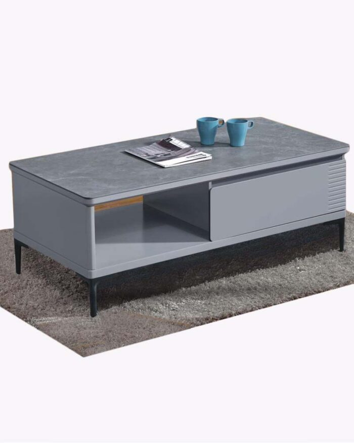 1 drawer dark gray coffee table