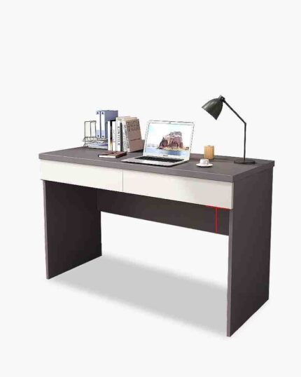 2 drawers gray study desk