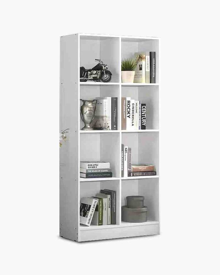 4 tier bookcase open shelf