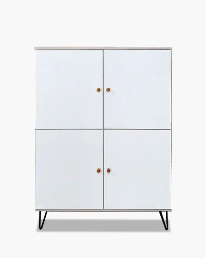 wooden white living room multipurpose cabinet furniture online in Singapore