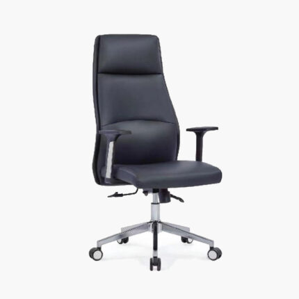 Greyish black office chair