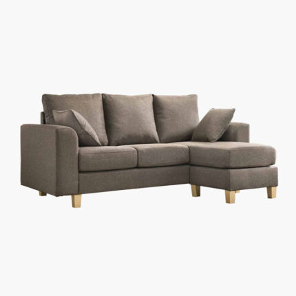 granite fabric L-shaped 4-seater sectional sofa