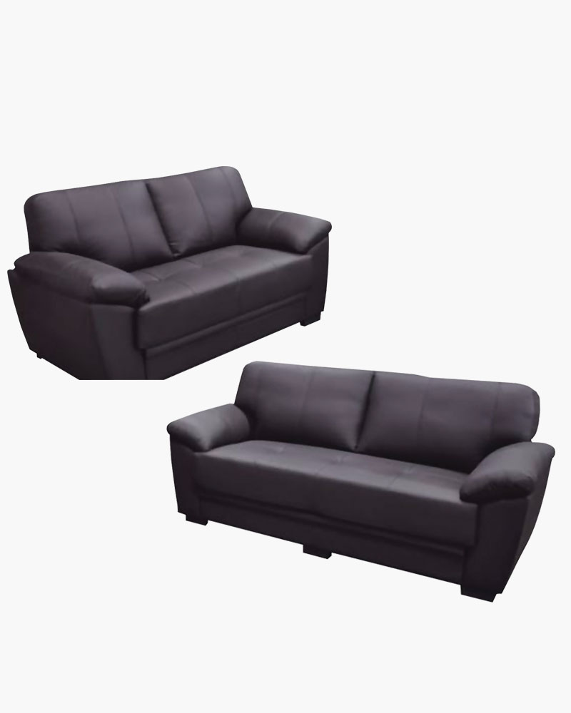Araya Half Leather Sofa Set