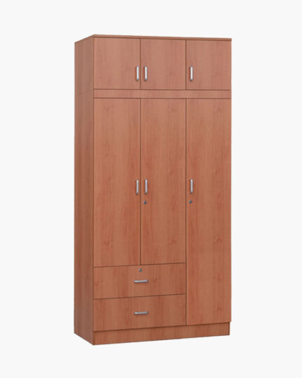 3-door wardrobe with drawers