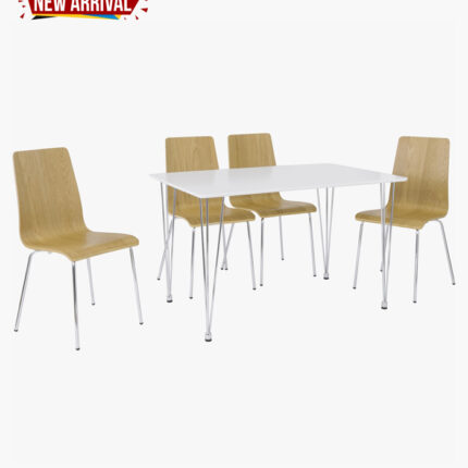 contemporary 4-seater dining set