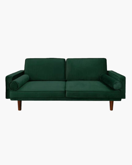 a simple green couch