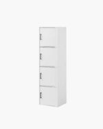 tall white cabinet