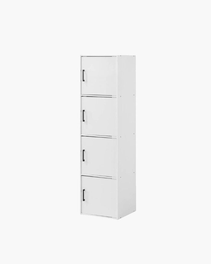 tall white cabinet