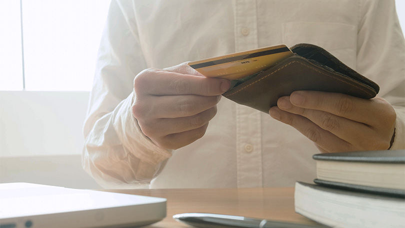Someone Checking His Wallet